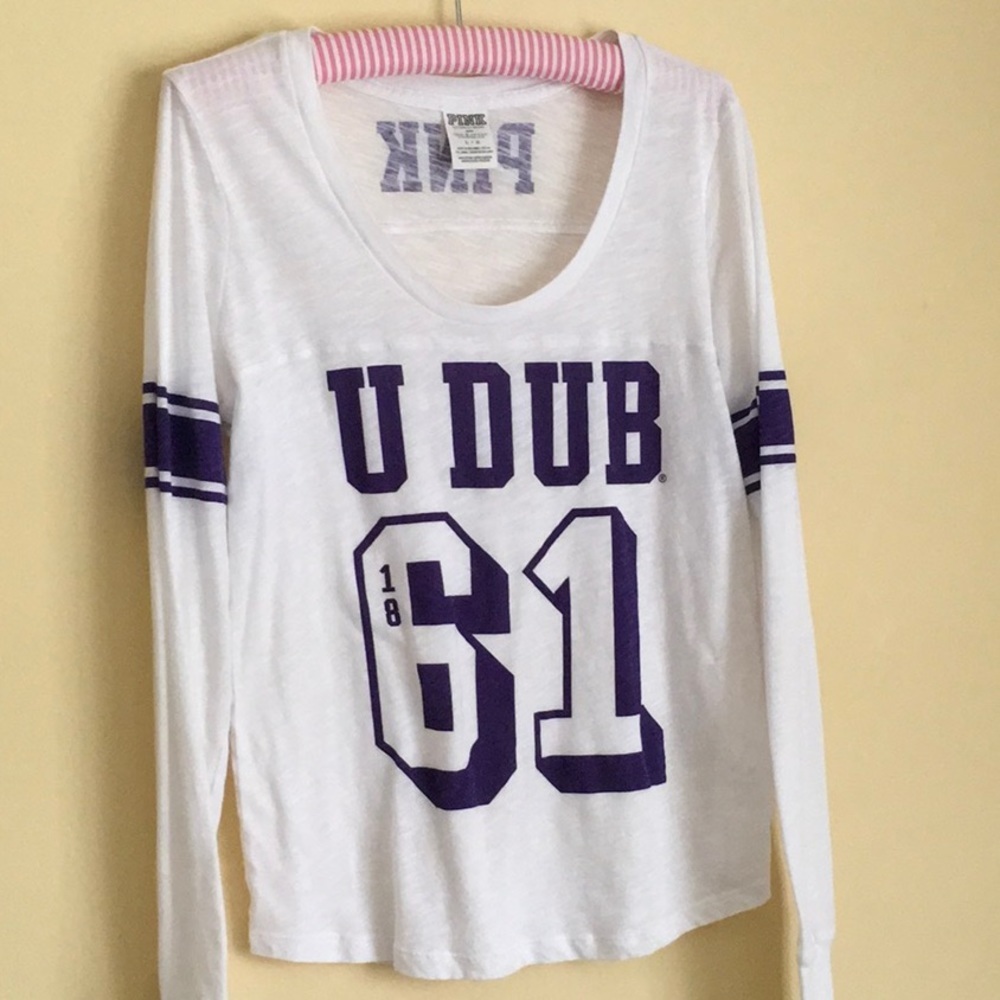 PINK varsity tee